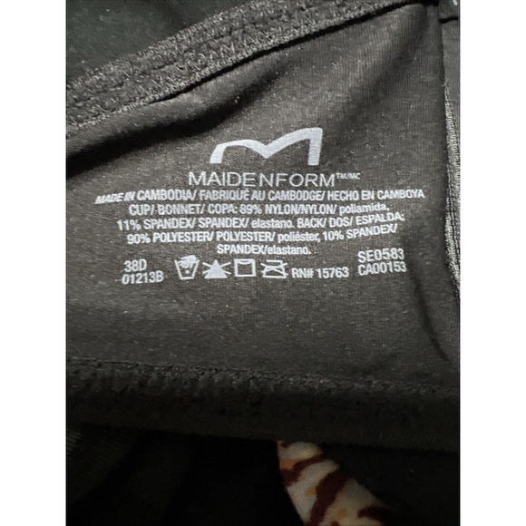 Maidenform Self Expressions SE0583 Convertible Wireless Bra Womens 38D Black - Picture 3 of 4